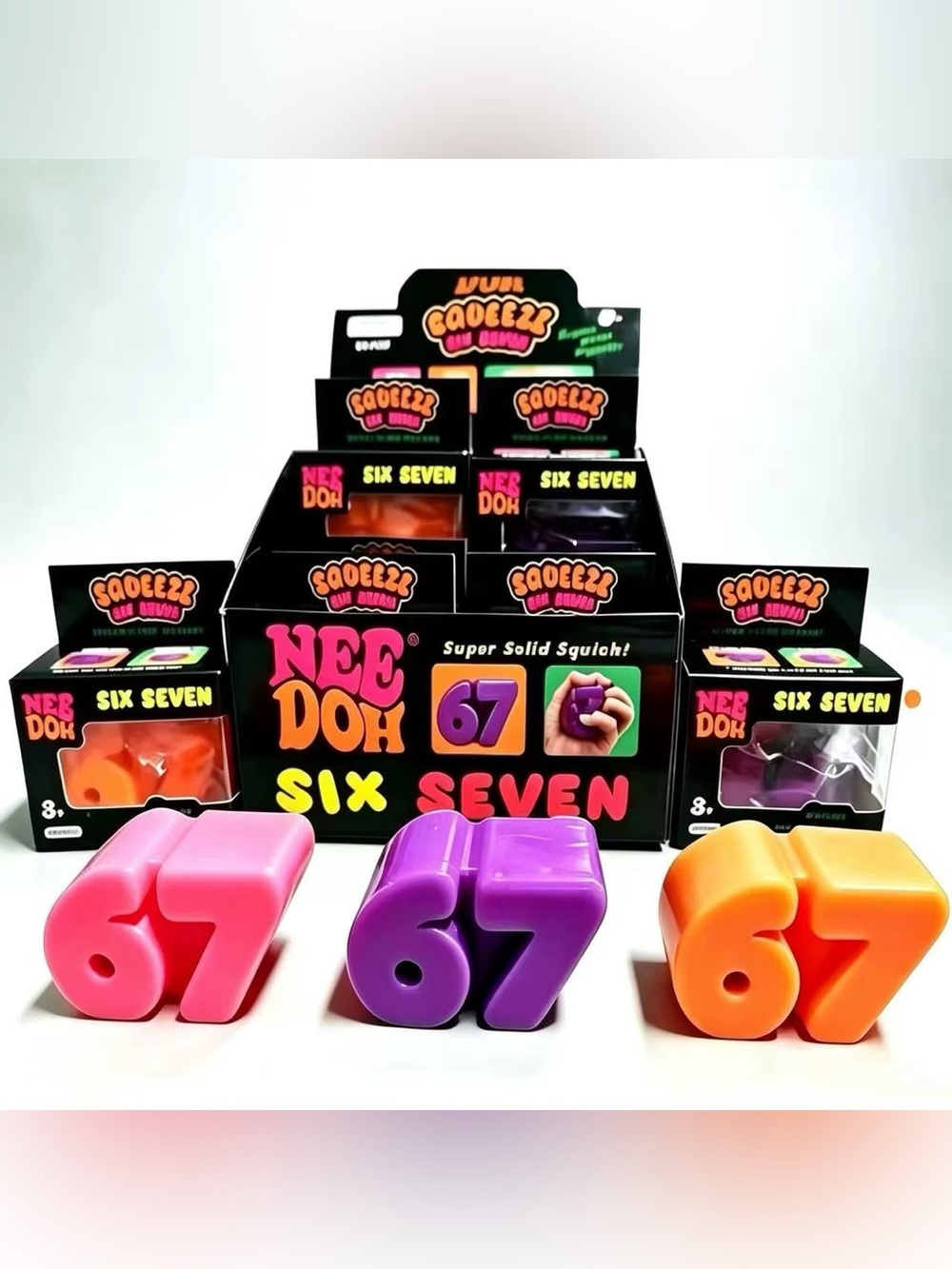 NeeDoh 67 Six Seven Squeeze Toy squishy